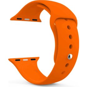 Microsonic Apple Watch Series 9 41 mm Silikon Turuncu Kordon