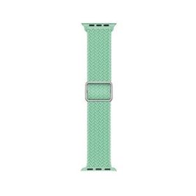 Microsonic Apple Watch Series 9 45 mm Braided Loop Band Yeşil Kordon