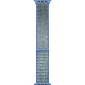 Microsonic Apple Watch Series 9 45 mm Hasırlı Woven Sport Loop Mavi Kordon