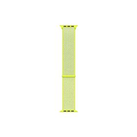 Microsonic Apple Watch Series 9 45 mm Hasırlı Woven Sport Loop Sarı Kordon