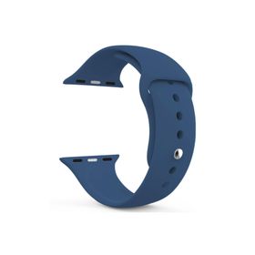 Microsonic Apple Watch Series 9 45 mm Lacivert Silikon Kordon