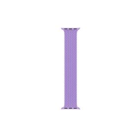 Microsonic Apple Watch Series 9 45 mm Large 160 mm Braided Solo Loop Band Lila Kordon