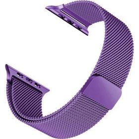 Microsonic Apple Watch Series 9 45 mm Milanese Loop Mor Kordon