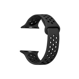 Microsonic Apple Watch Series 9 45 mm Rainbow Sport Band Siyah Kordon