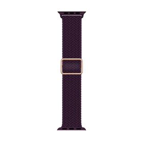 Microsonic Apple Watch Series 9 Braided Loop Band Bordo 41 mm Kordon