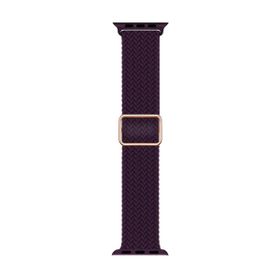 Microsonic Apple Watch Series 9 Braided Loop Band Bordo 41 mm Kordon