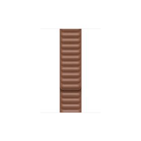 Microsonic Apple Watch Series 9 Leather Link Band Kahverengi 41 mm Kordon