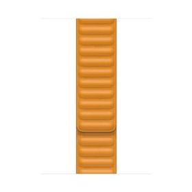 Microsonic Apple Watch Series 9 Leather Link Band Turuncu 41 mm Kordon