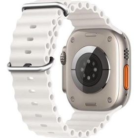 Microsonic Apple Watch Ultra 2 Ocean Band Beyaz Kordon