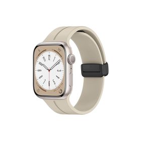 Microsonic Apple Watch Ultra 2 Ribbon Line Bej Kordon