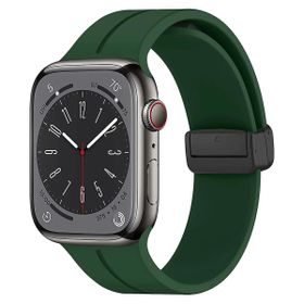 Microsonic Apple Watch Ultra 2 Ribbon Line Koyu Yeşil Kordon