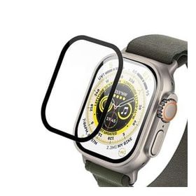 Microsonic Apple Watch Ultra 2 Siyah Tam Kaplayan Temperli Cam Ekran Koruyucu