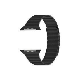 Microsonic Apple Watch Ultra 2 Twist Leather Loop Siyah Kordon