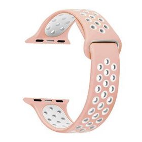 Microsonic Apple Watch Ultra Pembe Beyaz Rainbow Sport Band Kordon