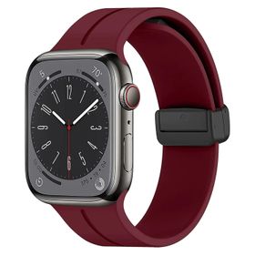 Microsonic Apple Watch Ultra Ribbon Line Bordo Kordon