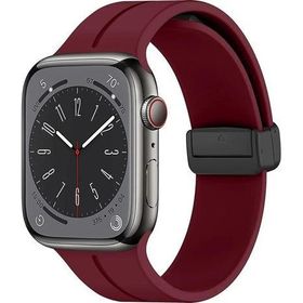 Microsonic Apple Watch Ultra Ribbon Line Bordo Kordon