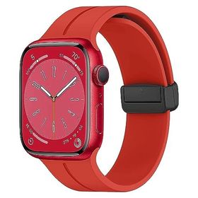 Microsonic Apple Watch Ultra Ribbon Line Kırmızı Kordon