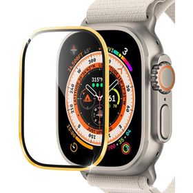 Microsonic Apple Watch Ultra V2 Gold Tam Kaplayan Cam Ekran Koruyucu