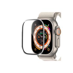 Microsonic Apple Watch Ultra V2 Gümüş Tam Kaplayan Cam Ekran Koruyucu