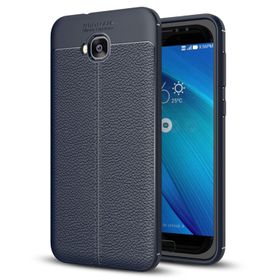 Microsonic Asus Zenfone 4 Selfie 5.5inç ZD553KL Deri Dokulu Silikon Lacivert Kılıf