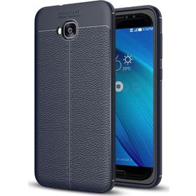 Microsonic Asus Zenfone 4 Selfie 5.5inç ZD553KL Deri Dokulu Silikon Lacivert Kılıf