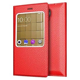 Microsonic Casper Via A1 Plus Gizli Mıknatıslı Dual View Delux Kırmızı Kılıf