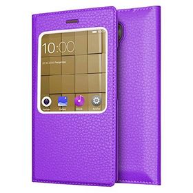 Microsonic Casper Via A1 Plus Gizli Mıknatıslı Dual View Delux Mor Kılıf