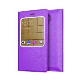 Microsonic Casper Via A1 Plus Gizli Mıknatıslı Dual View Delux Mor Kılıf