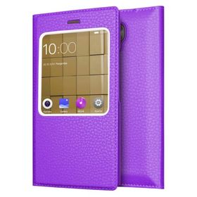 Microsonic Casper Via A1 Plus Gizli Mıknatıslı Dual View Delux Mor Kılıf