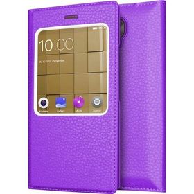 Microsonic Casper Via A1 Plus Gizli Mıknatıslı Dual View Delux Mor Kılıf