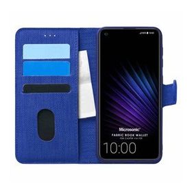 Microsonic Casper Via F20 Fabric Book Wallet Lacivert Cep Telefon Kılıfı