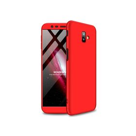Microsonic CS110-DD-360-GLX-J6P-KRZ Samsung Galaxy J6 Plus Double Dip 360 Protective Kırmızı Kılıf