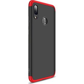 Microsonic CS110-KRZ Huawei Y7 Prime 2019 Double Dip 360 Protective Siyah Kırmızı Kılıf