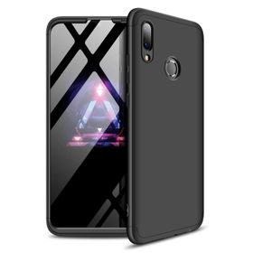 Microsonic CS110-KRZ Huawei Y7 Prime 2019 Double Dip 360 Protective Siyah Kırmızı Kılıf