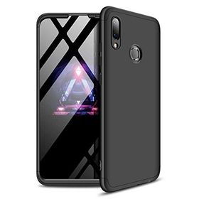 Microsonic CS110-KRZ Huawei Y7 Prime 2019 Double Dip 360 Protective Siyah Kırmızı Kılıf