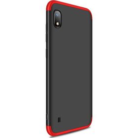 Microsonic CS110-KRZ Samsung Galaxy A10 Double Dip 360 Protective Siyah Kırmızı Kılıf