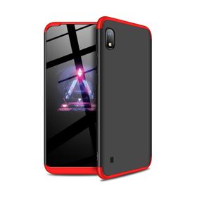 Microsonic CS110-KRZ Samsung Galaxy A10 Double Dip 360 Protective Siyah Kırmızı Kılıf
