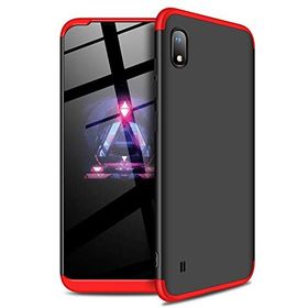 Microsonic CS110-KRZ Samsung Galaxy A10 Double Dip 360 Protective Siyah Kırmızı Kılıf