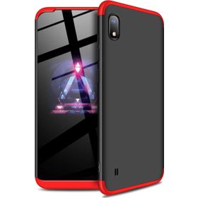 Microsonic CS110-KRZ Samsung Galaxy A10 Double Dip 360 Protective Siyah Kırmızı Kılıf