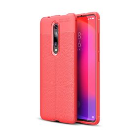 Microsonic CS110-KRZ Xiaomi Redmi K20 Deri Dokulu Silikon Kırmızı Kılıf