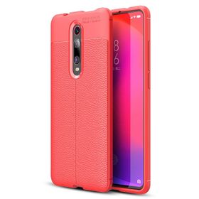 Microsonic CS110-KRZ Xiaomi Redmi K20 Deri Dokulu Silikon Kırmızı Kılıf