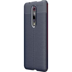 Microsonic CS110-LCV Xiaomi Redmi K20 Deri Dokulu Silikon Lacivert Kılıf