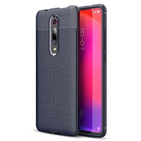 Microsonic CS110-LCV Xiaomi Redmi K20 Deri Dokulu Silikon Lacivert Kılıf