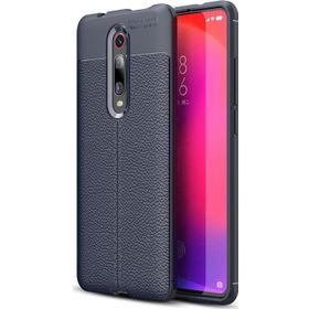 Microsonic CS110-LCV Xiaomi Redmi K20 Deri Dokulu Silikon Lacivert Kılıf