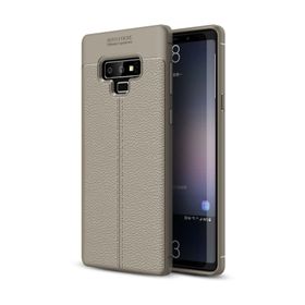 Microsonic CS110-LTHR-SFT-GLX-NOTE9-GRI Samsung Galaxy Note 9 Deri Dokulu Gri Silikon Kılıf