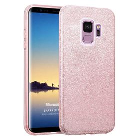 Microsonic CS110-LTHR-SFT-GLX-S9P-KRZ Samsung Galaxy S9 Plus Deri Dokulu Kırmızı Silikon Kılıf
