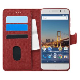 Microsonic CS110-LTHR-SFT-GM8-GO-KRZ General Mobile GM8 Go Deri Dokulu Kırmızı Silikon Kılıf