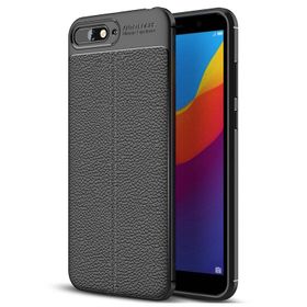 Microsonic CS110-LTHR-SFT-HW-Y6-2018-KRZ Huawei Y6 2018 Deri Dokulu Kırmızı Silikon Kılıf