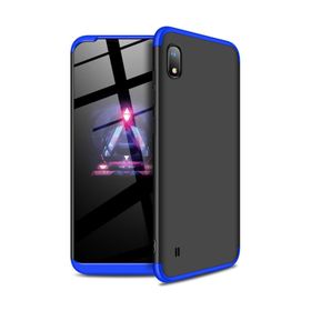 Microsonic CS110-MVI Samsung Galaxy A10 Double Dip 360 Protective Siyah Mavi Kılıf