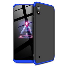 Microsonic CS110-MVI Samsung Galaxy A10 Double Dip 360 Protective Siyah Mavi Kılıf